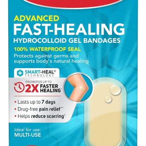 All Health Advanced Fast Healing Hydrocolloid Gel Bandages, Regular 20 ct | 2X Faster Healing for First Aid Blisters or Wound Care, 20 Count