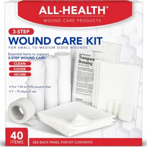 All Health Wound Care Kit, 40 Items | For Small to Medium Sized Wounds