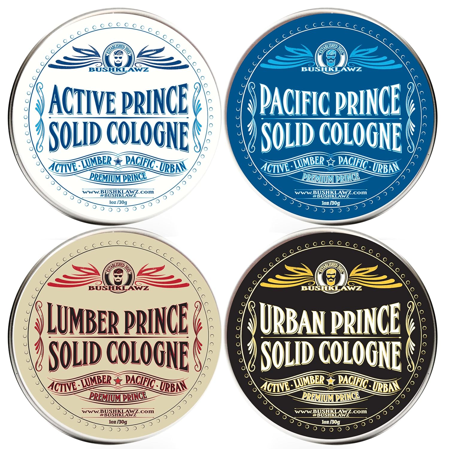 Premium Prince Solid Cologne 1 oz Variety Gift Set Alcohol Free Natural Concentrated Full Size Travel Friendly Tins Men’s Fragrance 4 Manly Scents to Satisfy all Types of Viking Cannon Black Prime Premium Prince Solid Cologne 1 oz Variety Gift Set Alcohol Free Natural Concentrated Full Size Travel Friendly Tins Men’s Fragrance 4 Manly Scents to Satisfy all Types of Viking Cannon Black Prime