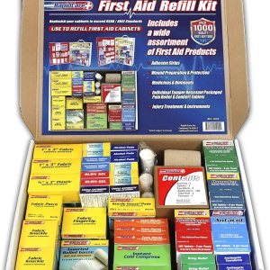 Rapid Care First Aid 91003 Refill Kit for 4 Shelf First Aid Cabinet, 1,033 Pieces, For Over 150 People