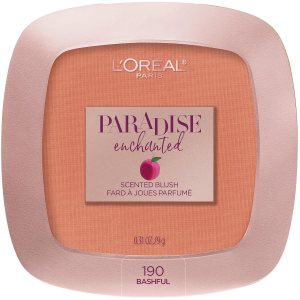 L’Oreal Paris Makeup Paradise Enchanted Scented Blush, Bashful, 0.31 Ounce