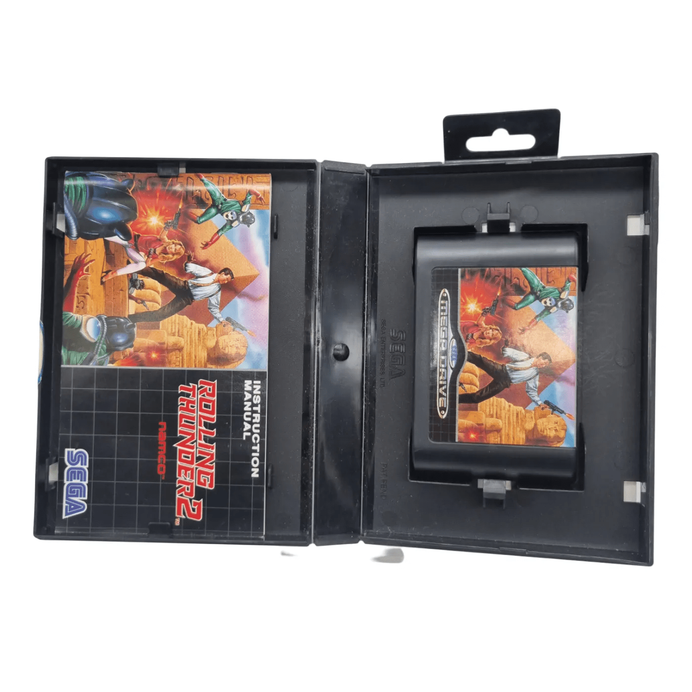 SEGA Game Cartridge – Rolling Thunder 2 in Case (WR 1342543)