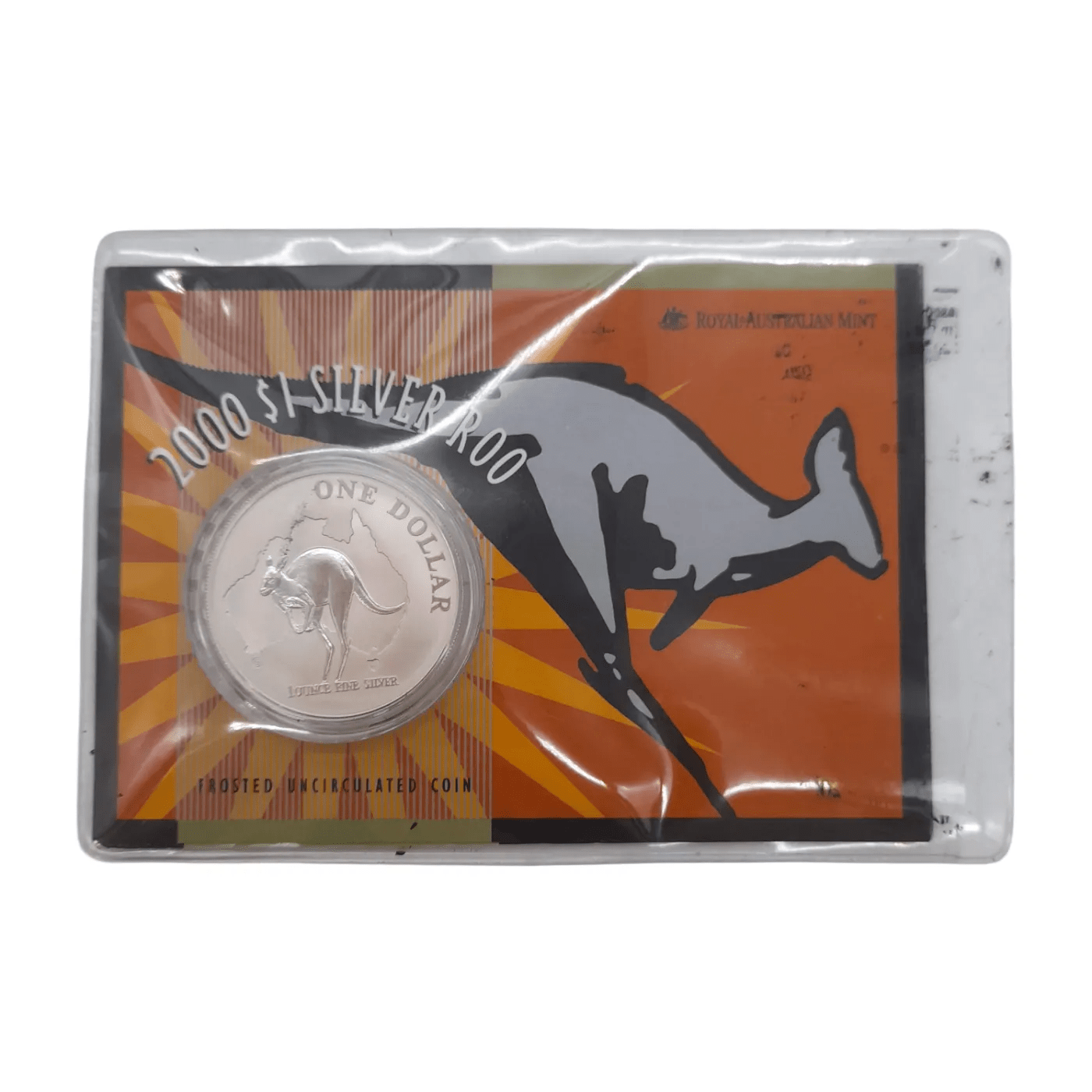 Royal Australian Mint – 2000 $1 Silver Kangaroo Frosted Uncirculated Coin – WL 1347997