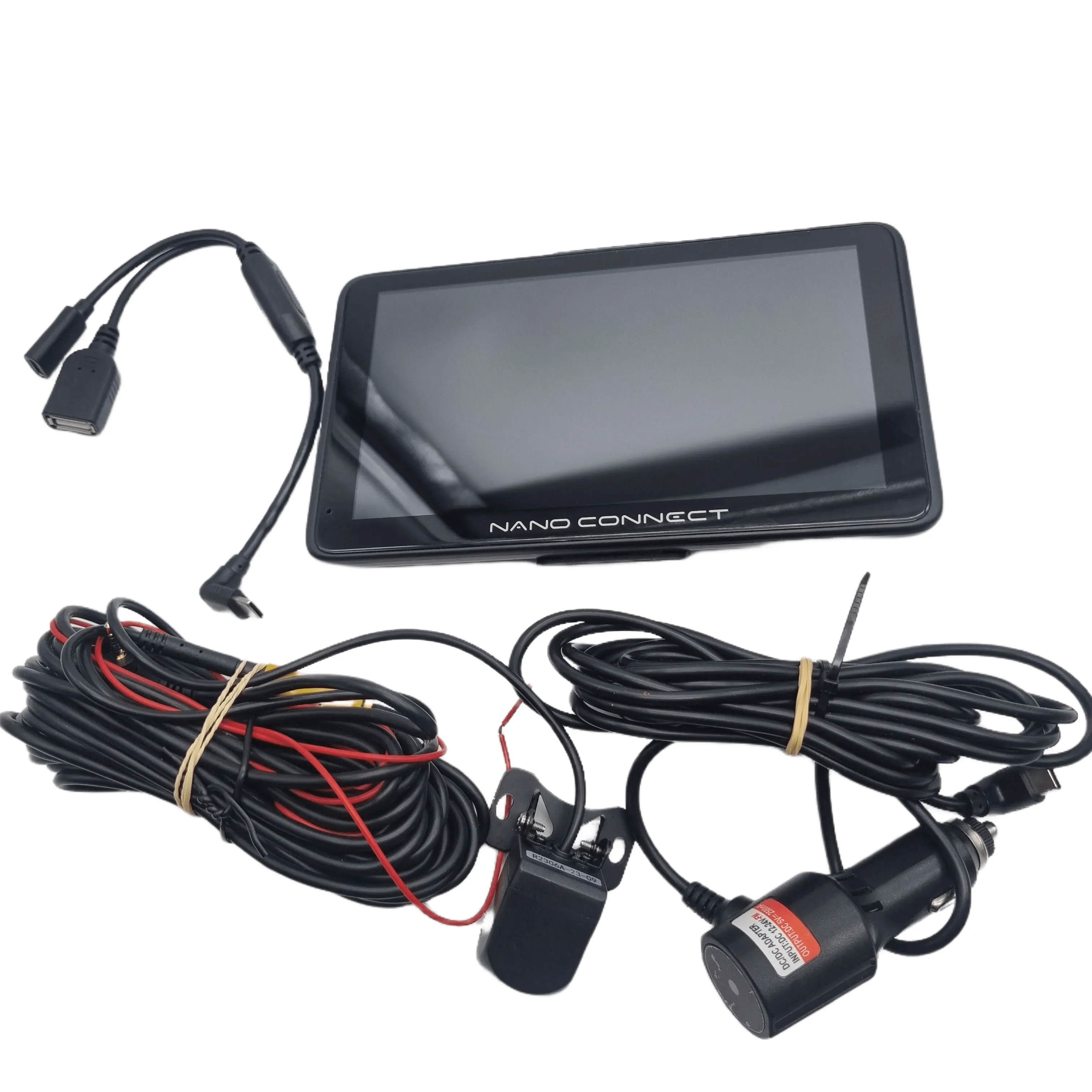 Nanocam Connect Wireless Smart Monitor 1080P Dash & Reverse Cam Kit (NC-722DVR)