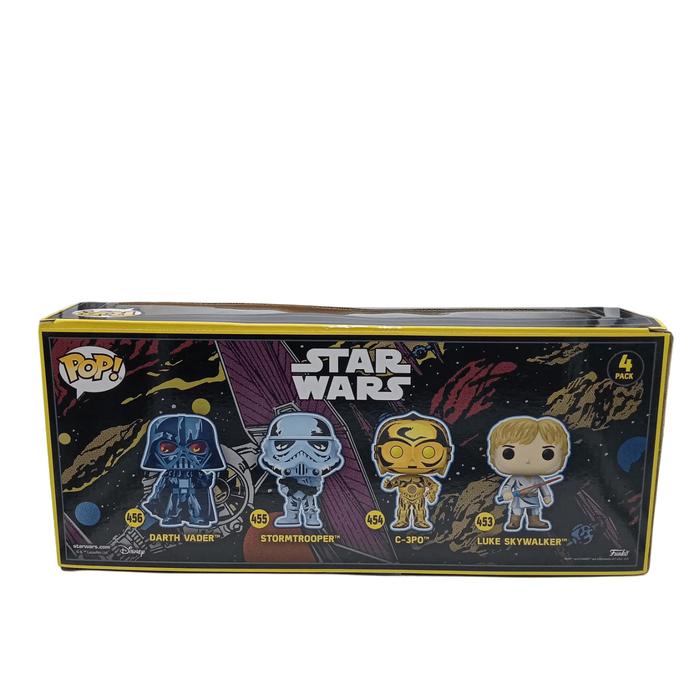 Pop Funko 4 Pack Special Edition Figurines: Darth Vader / Stormtrooper / C-3PO / Luke Skywalker (WR 1346262)