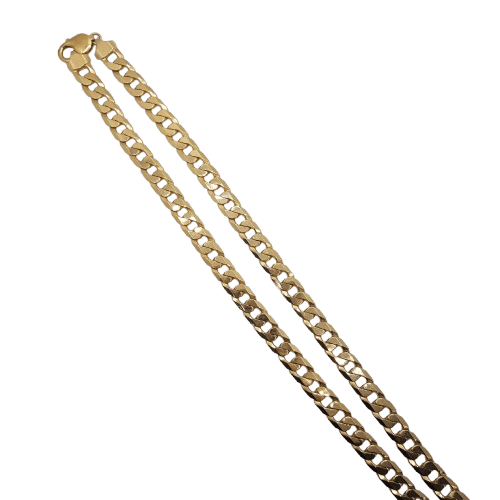 Men’s 9 Carat Solid Gold Curb Chain – 70.6g, 55cm