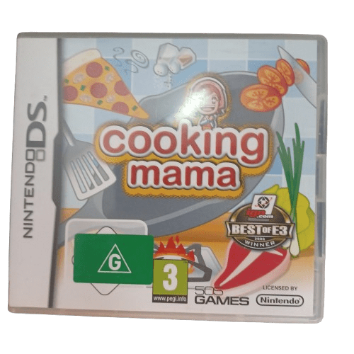 Nintendo DS Cooking Mama, Very Good Condition, With Case + Manual