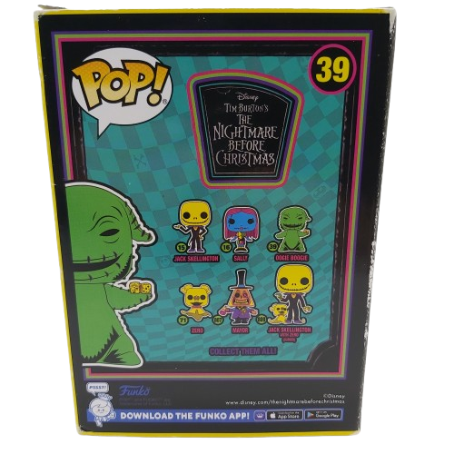 Disney The Nightmare Before Christmas Oogie Boogie #39 Pop Funko Good Condition In Box (CP-1353355)
