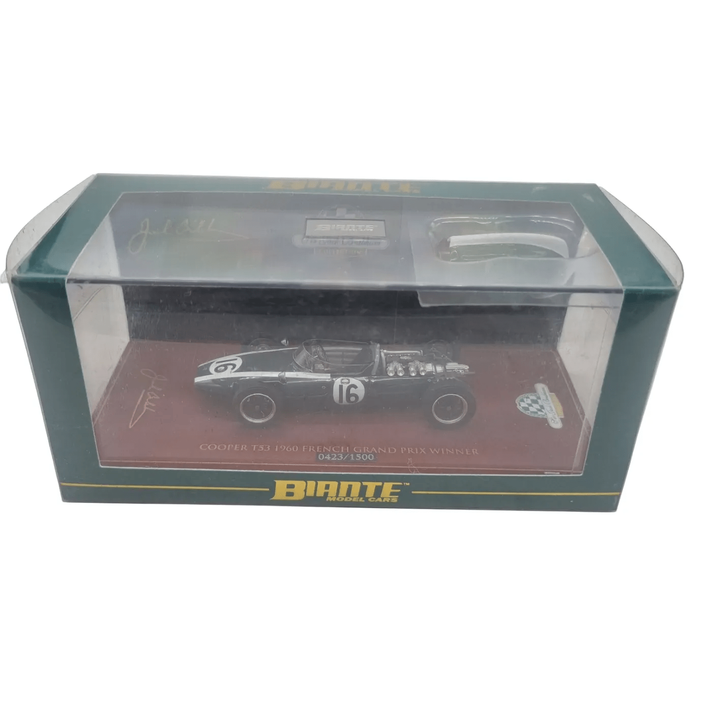 Biante Model Car: Cooper T53 1960 French Grand Prix Winner #0423/1500 *In Plastic Case*