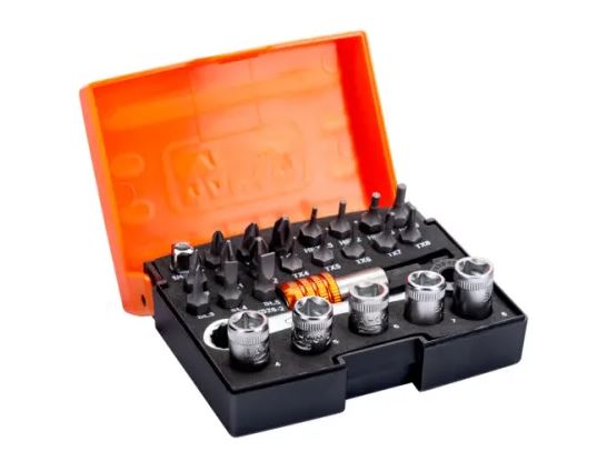 Bahco Driver Bit Set 26 Pieces, Hexagon, Phillips, Pozidriv, Slotted, Torx New In Box