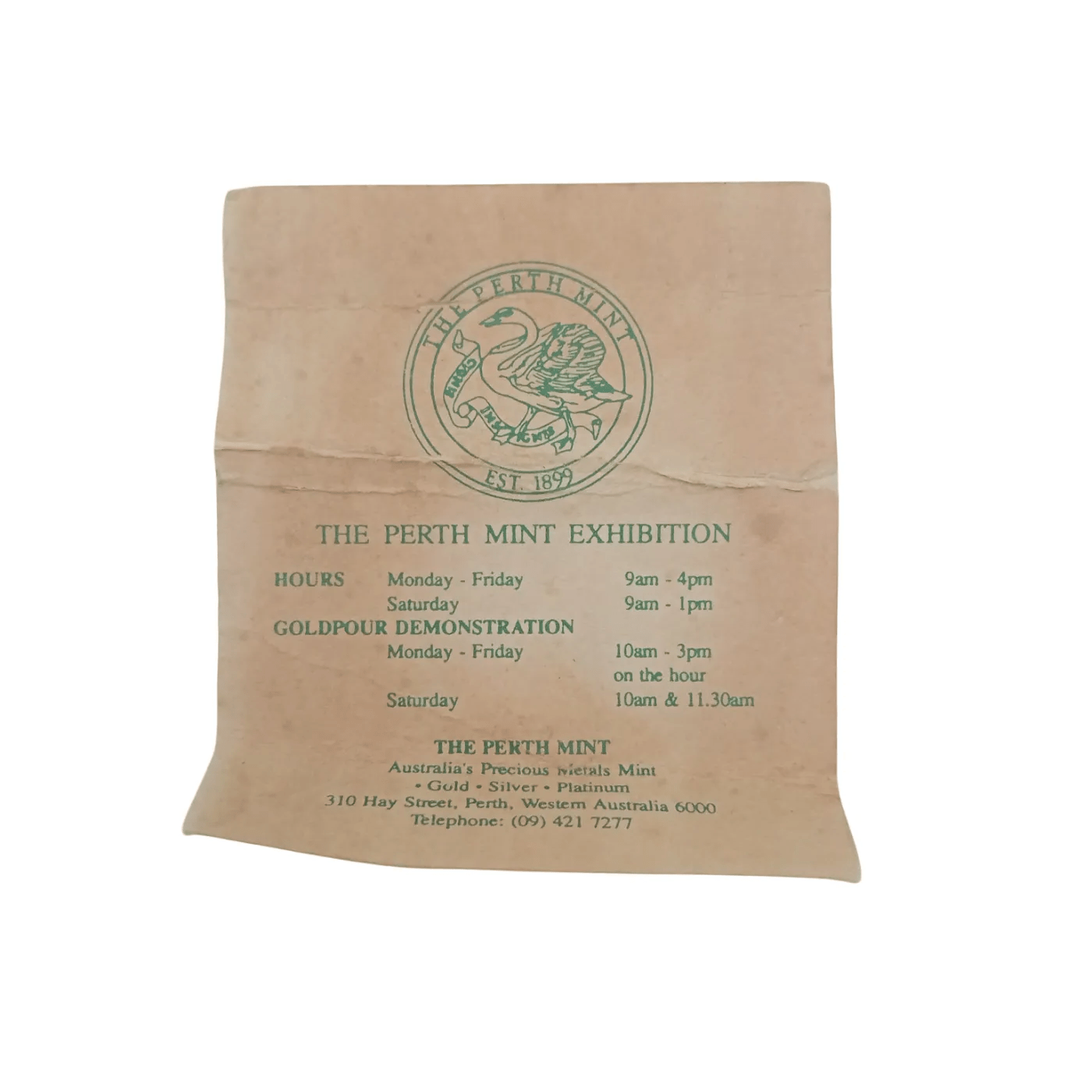 The Perth Mint Coin 1899 Colorado West Denver Stapleton Swan Coin in Box with Certificate