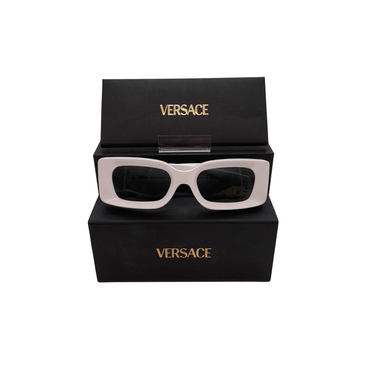 White Versace Sunglasses VE4474-U + Box + Cover + Certificate