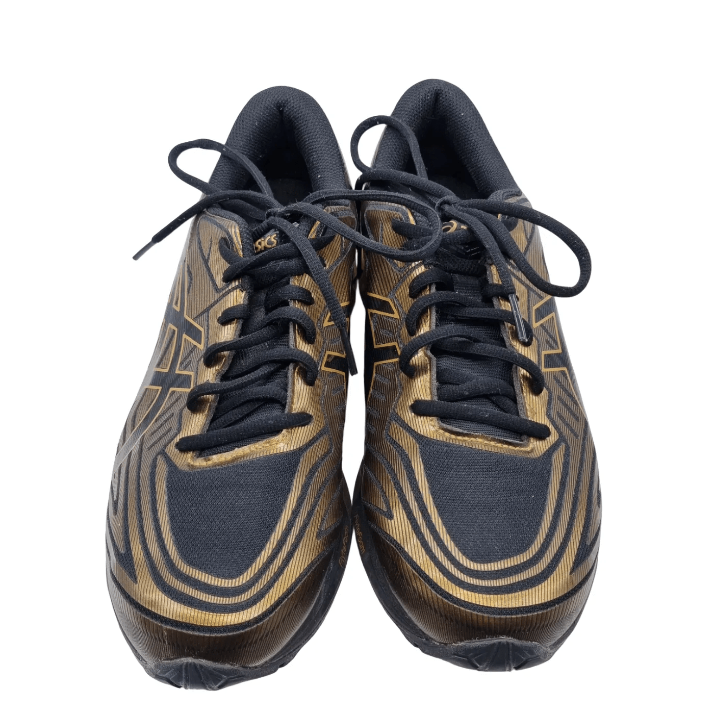 ASICS Running Shoes – Black/Gold (Size 9, Model: 1201A876)   (WR)