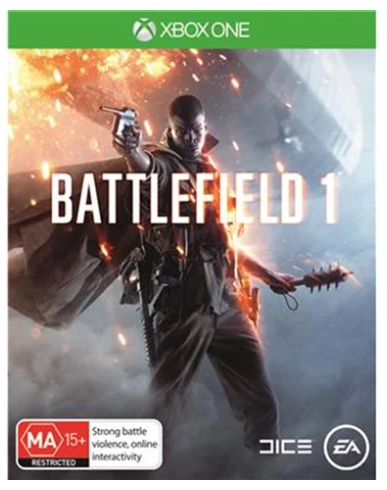 Microsoft XBOX One Game, Battlefield 1, Very Good Condition, With Case No Manual