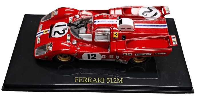 Ferrari 512M Collectable Model Car 1:64 Scale with Case