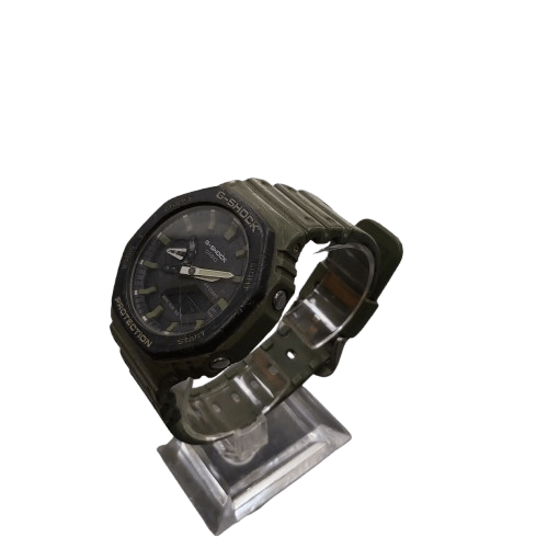 Casio G Shock protection GA2110SU Green Has A Scratched Face (WR)