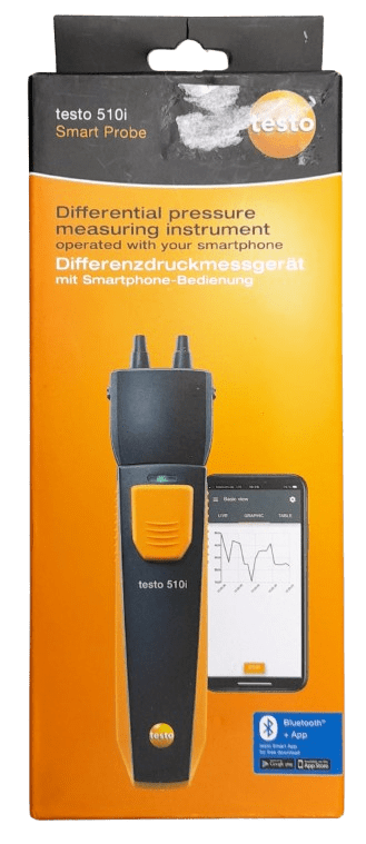 Testo 510i Smart Probe Differential Pressure Tester Like New