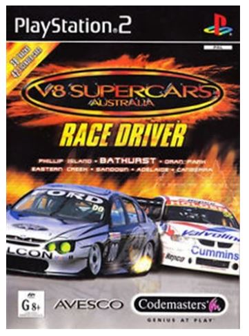 V8 Supercars Race Driver Playstation 2 Platinum Game Good Condition With Manual
