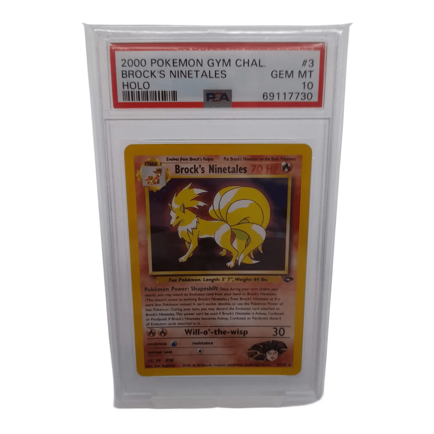 2000 Pokémon Gym Challenge – Brock’s Ninetales #3 Holo (PSA 10 GEM MINT) – WL 1343729
