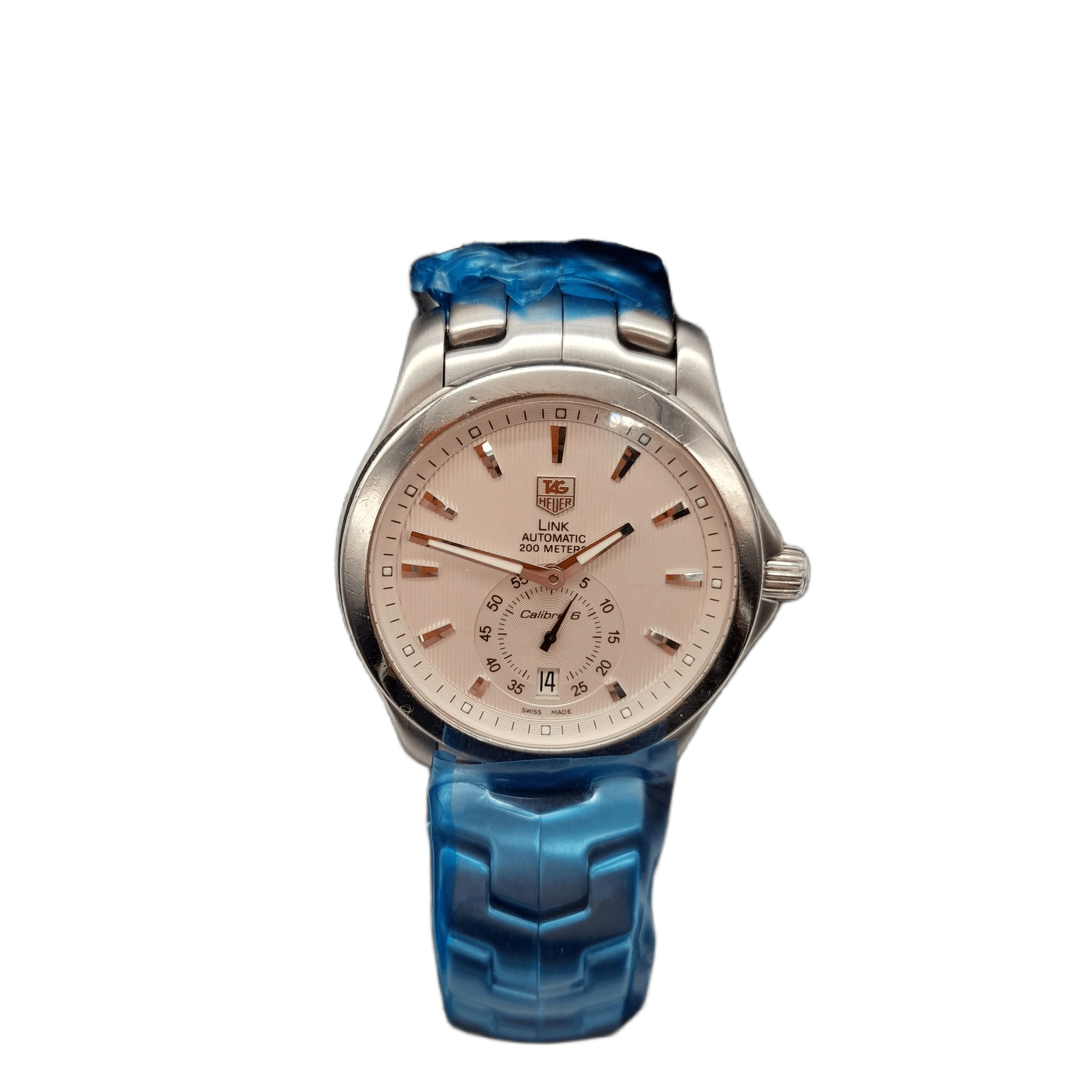 Tag Heuer Link Automatic Calibre 6 200m Mens Watch WJF211B With Case  With Case (WL 1343673)