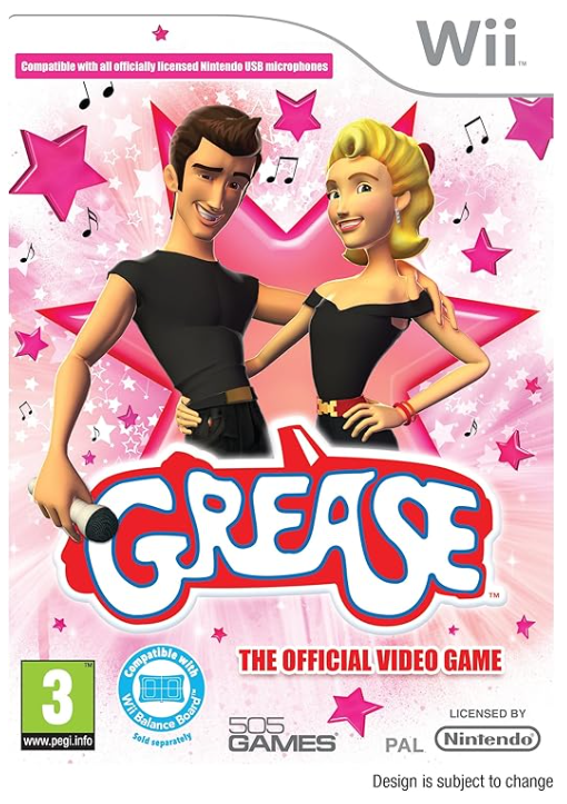 Nintendo Wii Grease Game Good Condition With Manual