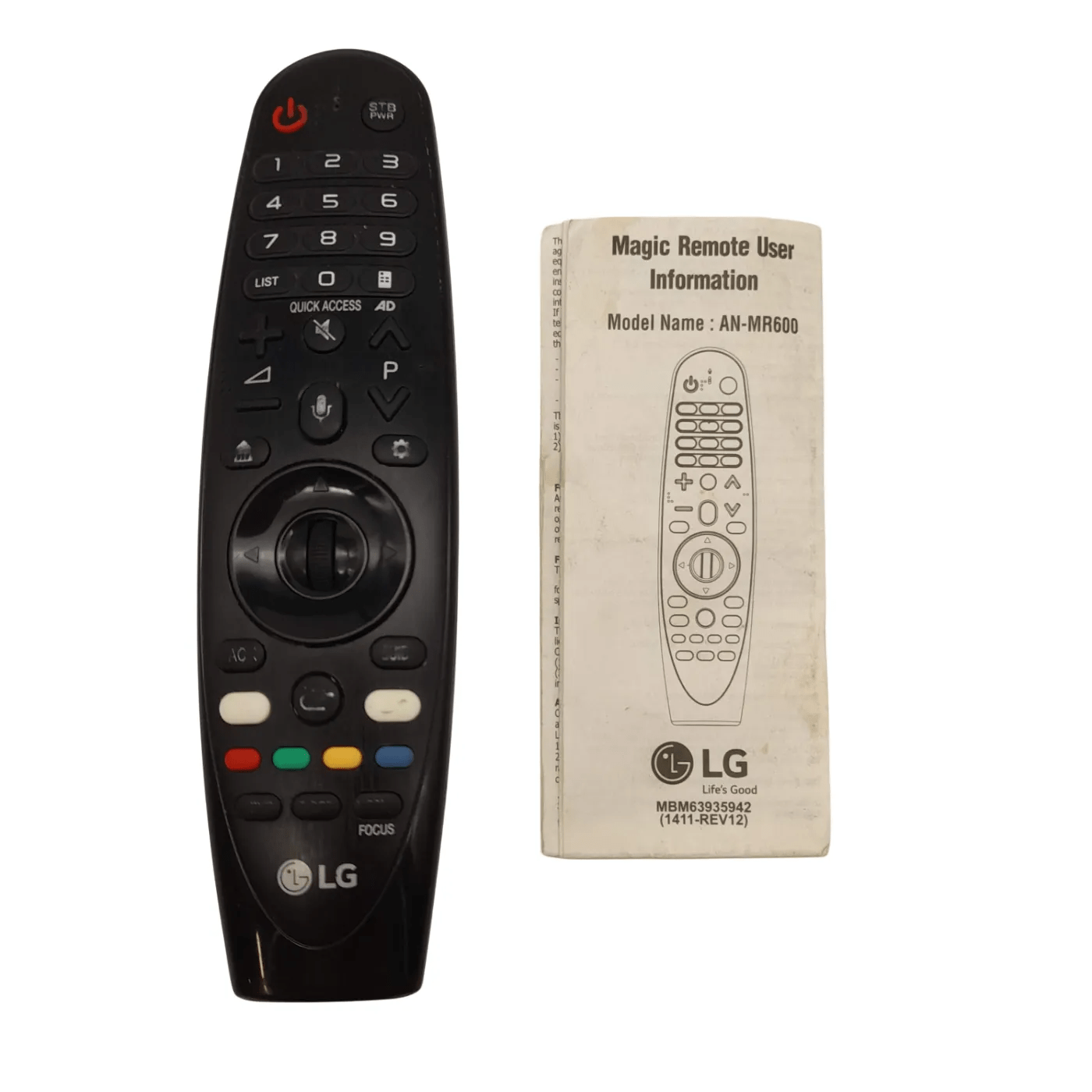 LG Tv Magic Remote Control (AN-MR18BA) + Manual
