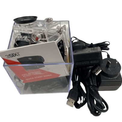 3Sixt Action Camera. With Mixed Accessories. MicroSD Memory Card not included