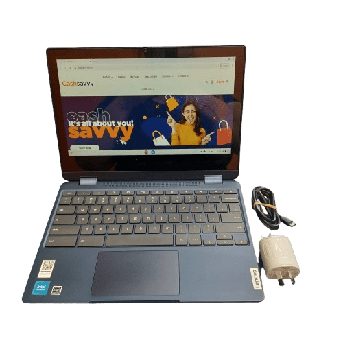 Lenovo Chromebook Flex 3 (11IJL6), N4500, 4GB RAM, 64GB EMMC, Blue, With Charger, Scuff Marks To Body