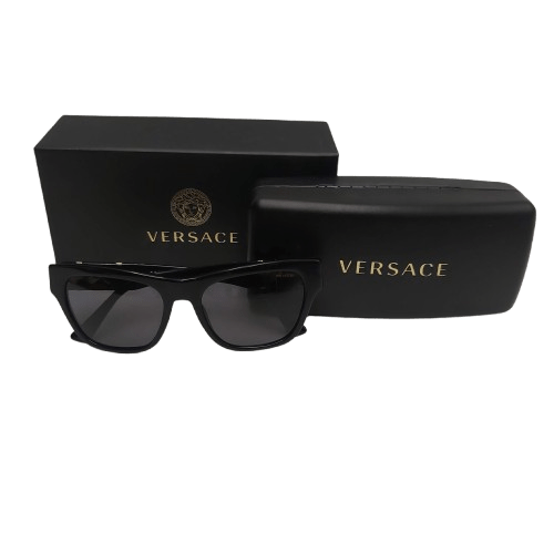 Versace VE4457 Sunglasses – Black Frame Grey Polarized Lenses with Box and Case