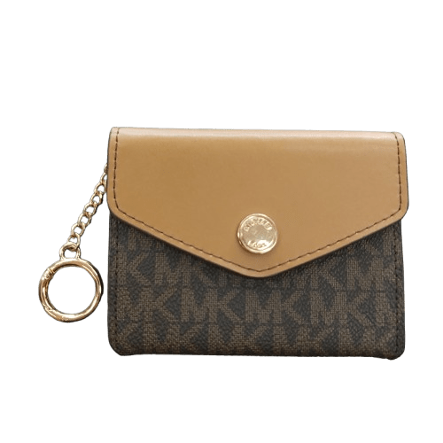 Michael Kors Coin Purse Keychain Purse, Brown, Good Condition
