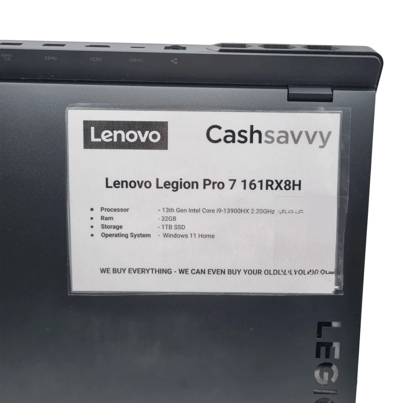 Lenovo Legion Pro 7 161RX8H Laptop + Legion Bag + Charger +Keyboard + Mouse – 13th Gen Intel i9-13900HX / 32GB RAM / 1TB SSD/ Windows 11 Home (WR 1349829)