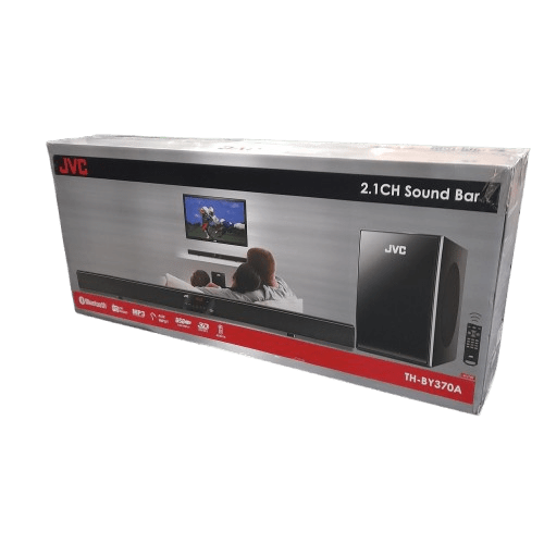 JVC 2.1CH Bluetooth Soundbar with Subwoofer (TH-BY370A) – Pickup Only