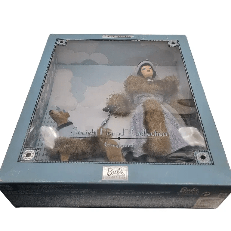 Society Hound Collection Barbie Limited Edition 2000 Mattel Greyhound Collectible Vintage Mint In Box Doll Dog