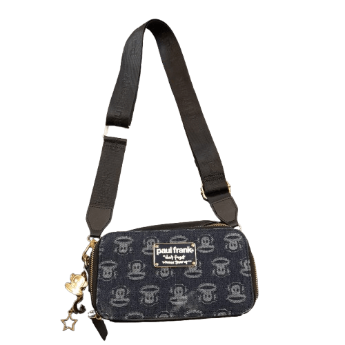 Paul Frank Denim Crossbody Bag With Charm (GE)