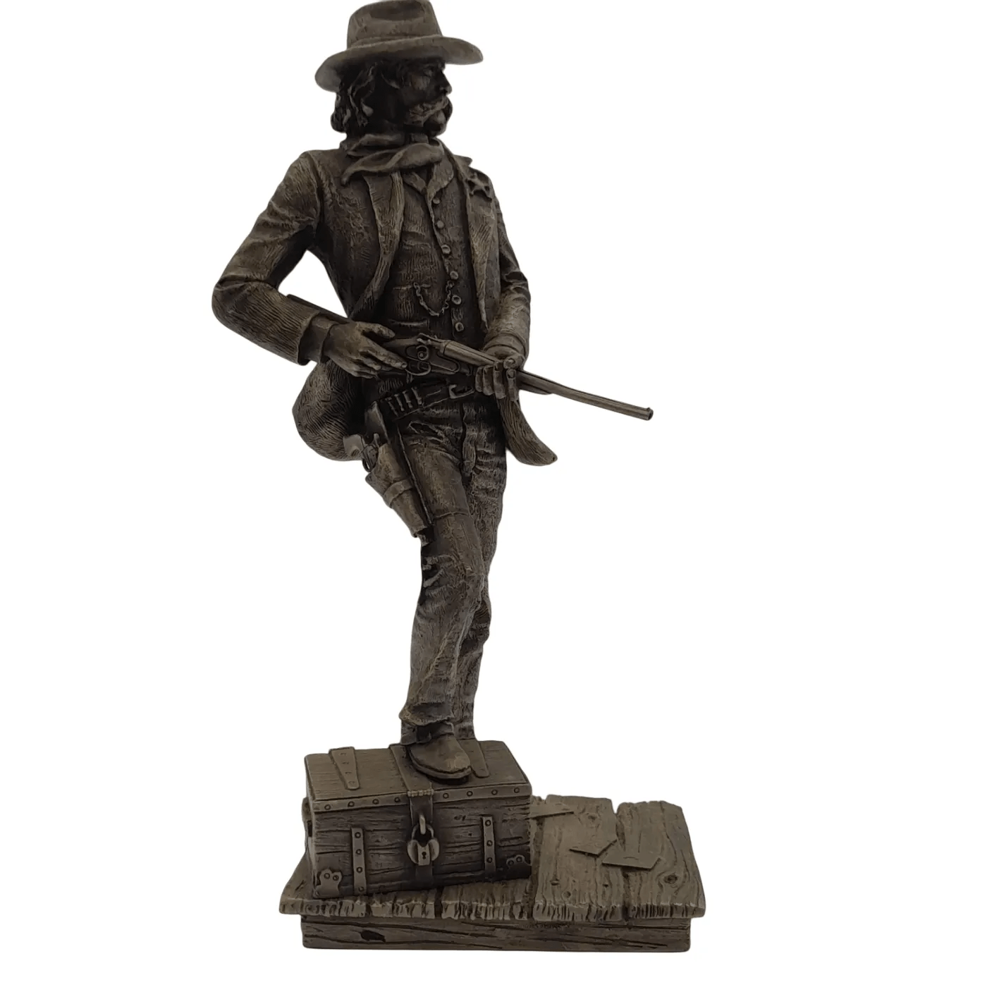 FINE PEWTER STATUE  THE LAWMAN BY JIM PO SILVER     *Available At Wollongong*