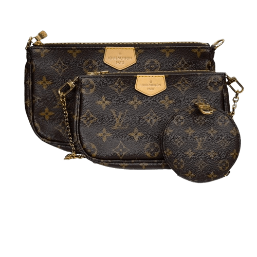 Louis Vuitton M44840 Multi Pochette Accessoires Rose Clair Crossbody Bag with Certificate of Authenticity