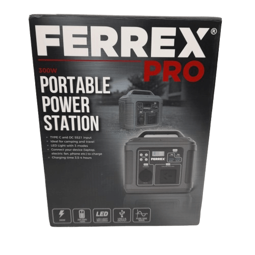 Ferrex Pro P300F2 300W Portable Power Station in Box No Power Adapter (LN)