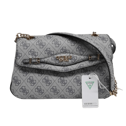 Guess Katya Convertible Xbody Flap Bag Slate Logo (MR)