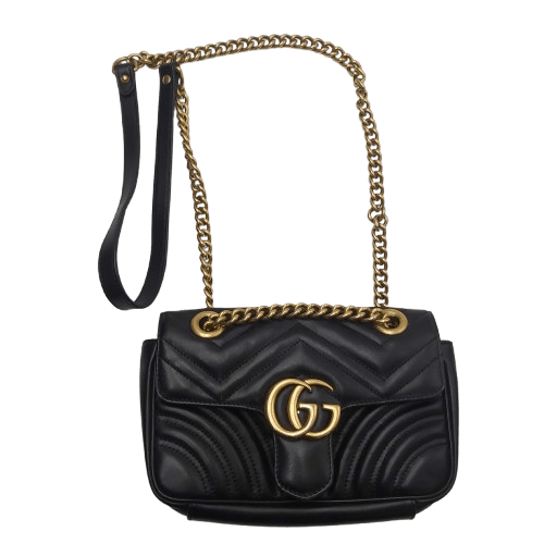 Gucci GG Marmont Black Handbag – With Dust Bag, Condition As Pictured
