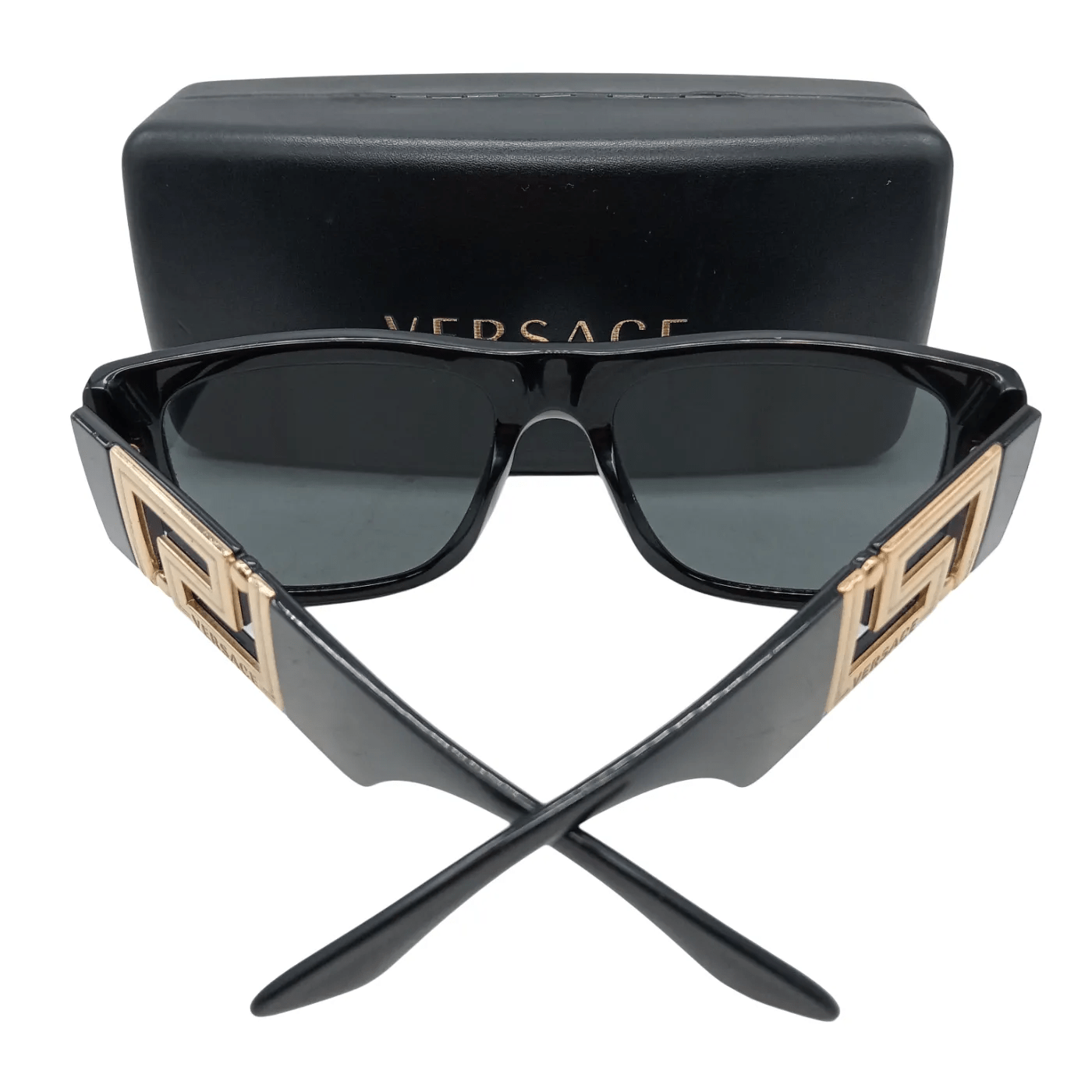 VERSACE SUNGLASSES VE4403 BLACK/GOLD + CASE + CLOTH  (WR 1347979)