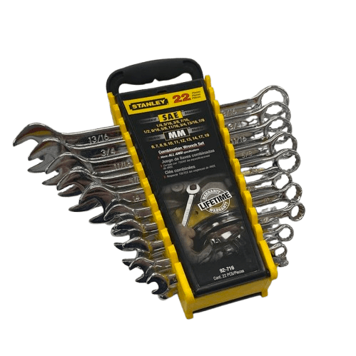 22 Piece Combination Set of Stanly Wrenches. Metric and Standard