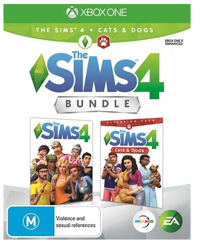 Sims 4 Bundle Pack- Sims Cats And Dogs And Sims 4 Xbox One Game Good Condition No Manual (LE1355258)