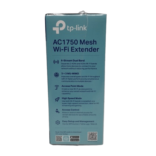 TP-Link AC1750 WiFi Range Extender Like New (JN)