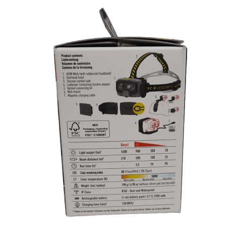 Ledlenser HF8R Work 1600lm Rechargeable Headlamp Like New in Box (LN-1344548)