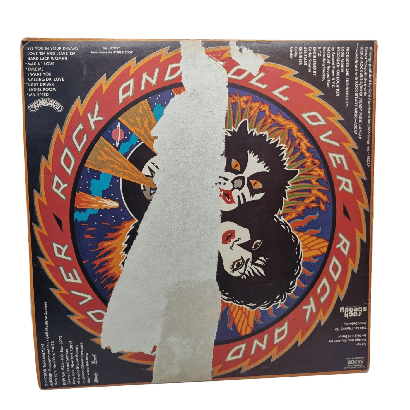 KISS Rock And Roll Over Vinyl Record
