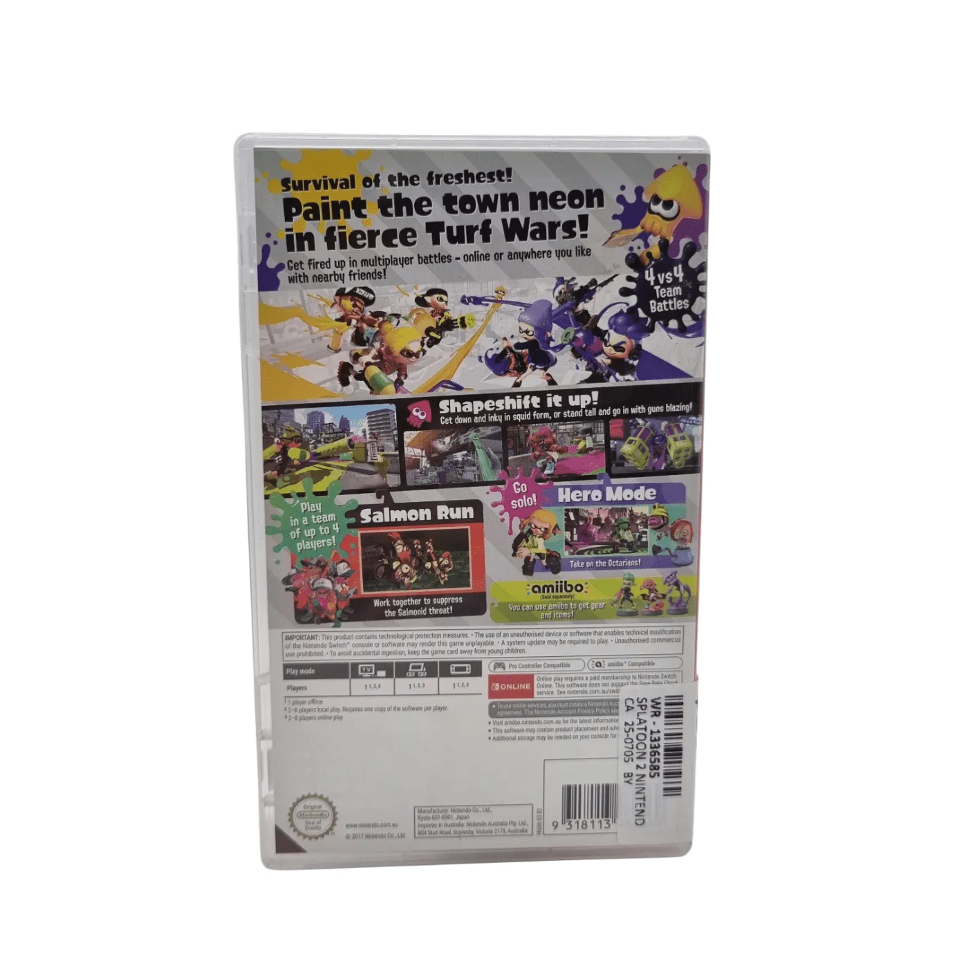 Nintendo Switch Game: Splatoon 2