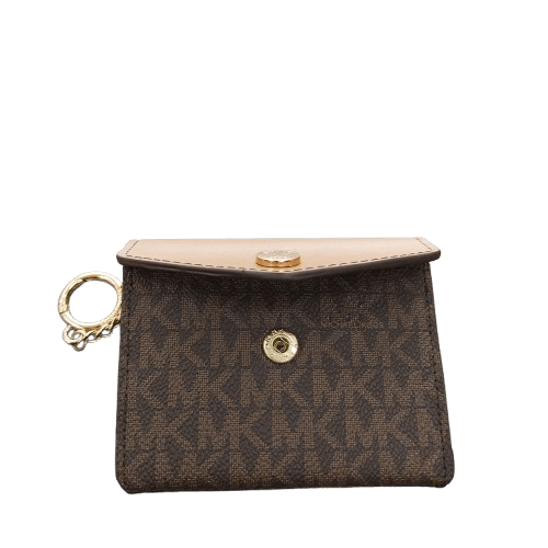 Michael Kors Coin Purse Keychain Purse, Brown, Good Condition