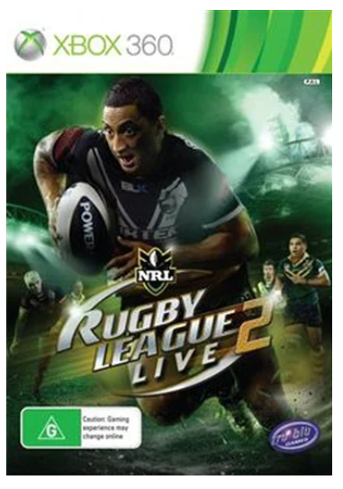 Rugby League Live 2 Xbox 360 Game – Acceptable With Manual