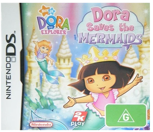 Dora Saves The Mermaids Nintendo DS Game Good Condition With Manual