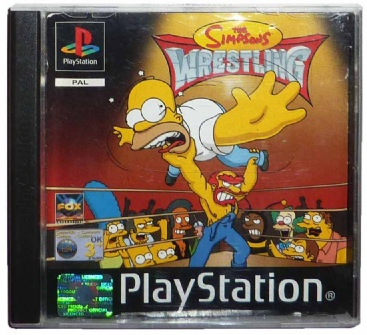 The Simpsons: Wrestling PS1 Game – Acceptable With Manual